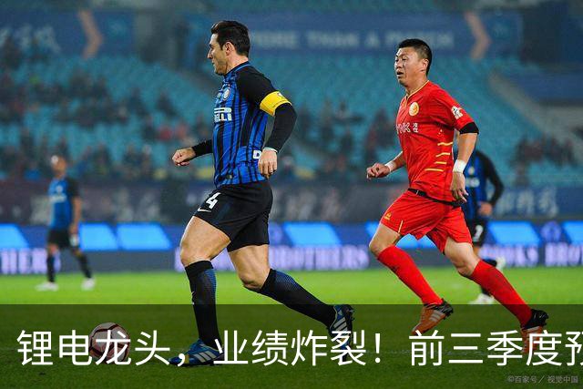 锂电龙头，业绩炸裂！前三季度预盈超51亿元，激增超27倍